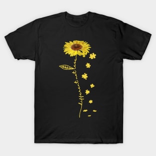 Different not less sunflower autism awareness T-Shirt